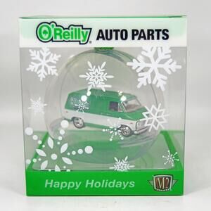 M2 Machines O'Reilly Auto Parts 2025 Christmas Ornament 1:64 1971 Chevrolet  Van